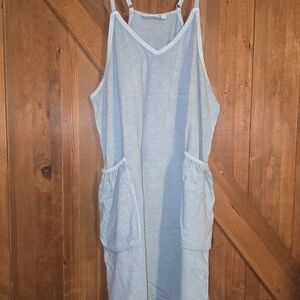 Sky Blue Sleeveless Jumpsuit